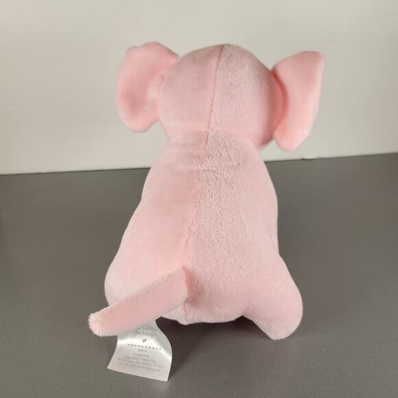 Petite L'amour Pink Elephant Plush 8" Baby Toy Soft Stuffed Animal 2020 Plushy - Picture 4 of 12
